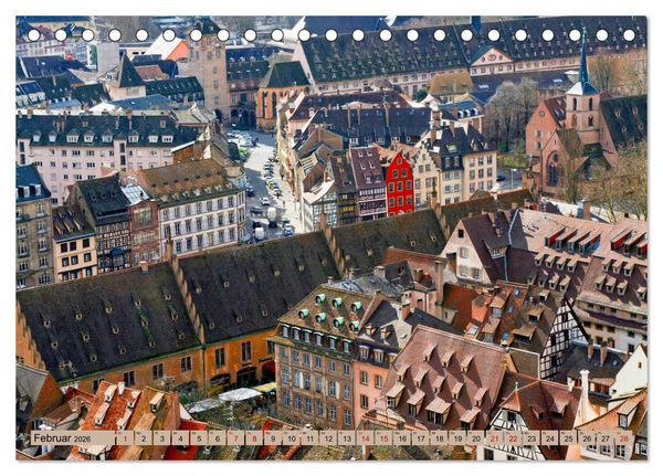 Produktbild: Zauberhaftes Stra&szlig;burg (Tischkalender 2026 DIN A5 quer), CALVENDO Monatskalender