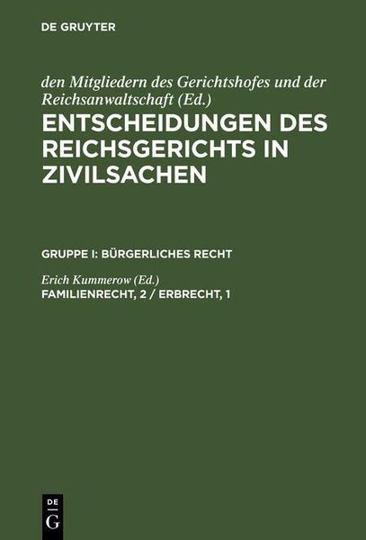 Produktbild: Familienrecht, 2 / Erbrecht, 1