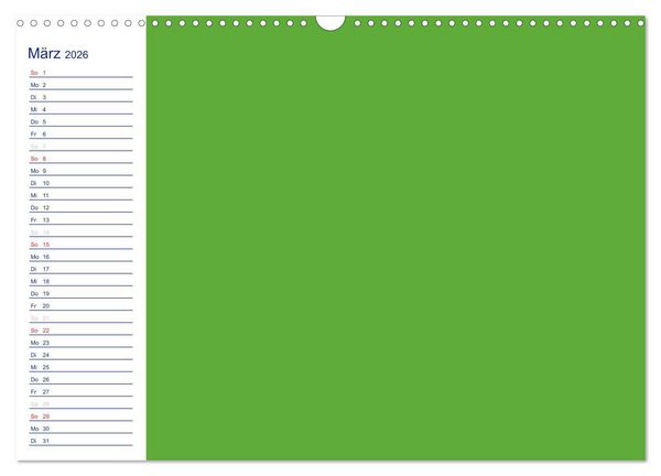 Produktbild: Farbiger Bastelkalender (Wandkalender 2026 DIN A3 quer), CALVENDO Monatskalender