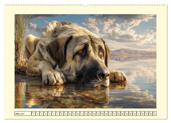 Produktbild: Kangal - Besch&uuml;tzer der Herde. Starke, selbstst&auml;ndige und furchtlose Hunde (Wandkalender 2027 DIN A2 quer), CALVENDO Monatskalender