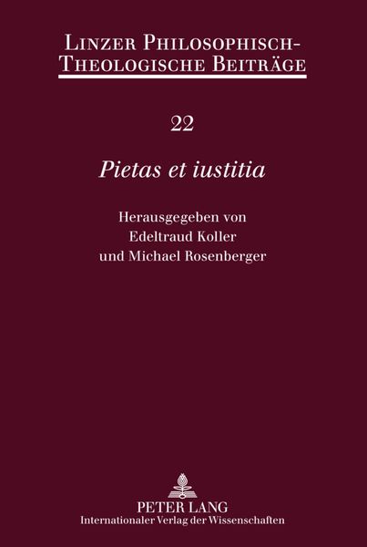 Produktbild: &laquo;Pietas et iustitia&raquo;