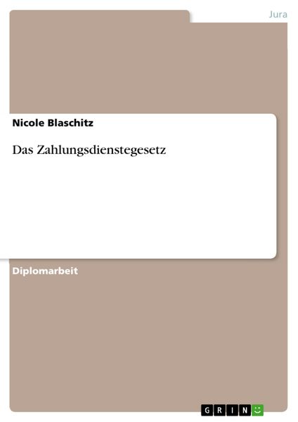 Produktbild: Das Zahlungsdienstegesetz