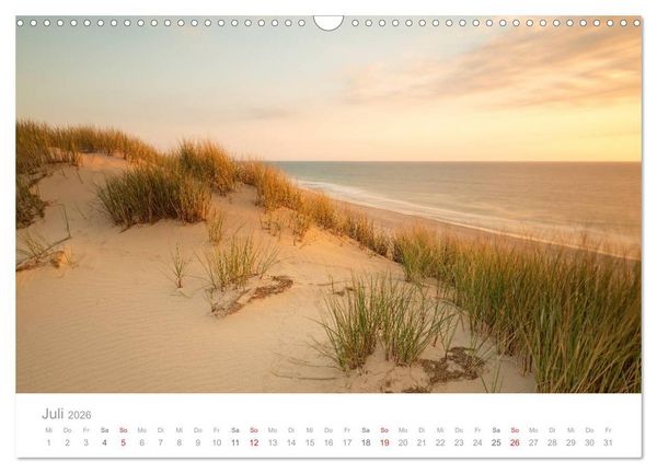 Produktbild: Sylter Lichtstimmungen (Wandkalender 2026 DIN A3 quer), CALVENDO Monatskalender