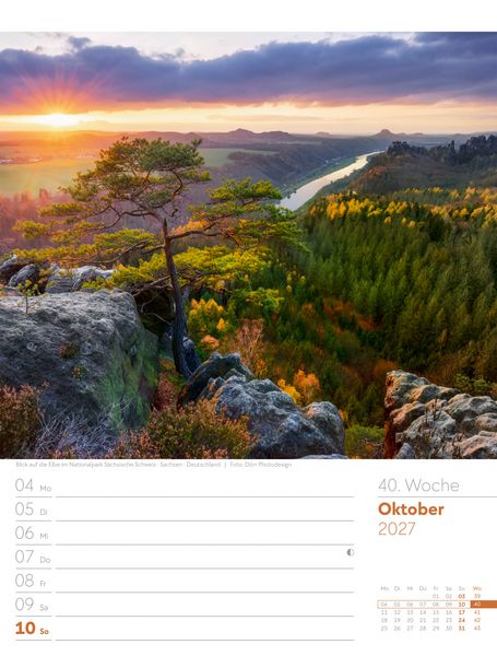 Produktbild: Unser Wald Wochenplaner Kalender 2027