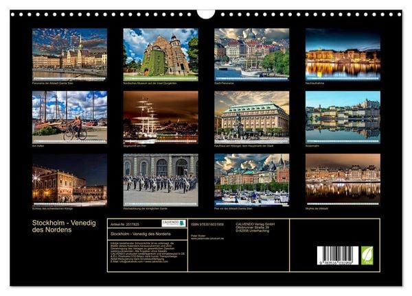 Produktbild: Stockholm - Venedig des Nordens (Wandkalender 2026 DIN A3 quer), CALVENDO Monatskalender