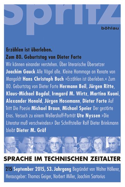 Produktbild: Erz&auml;hlen ist &Uuml;berleben. Zum 80. Geburtstag von Dieter Forte
