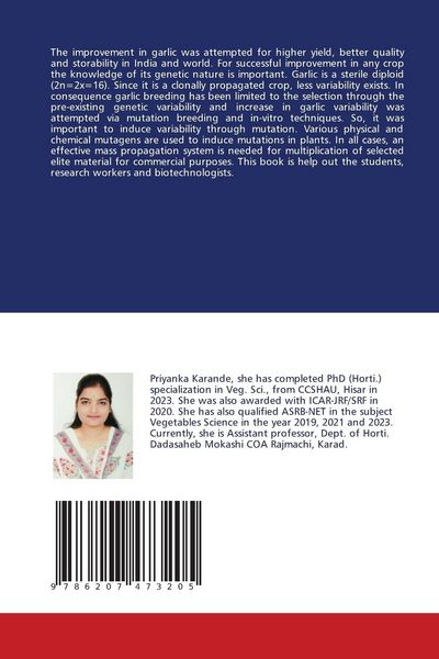 Produktbild: Studies on performance of garlic mutants