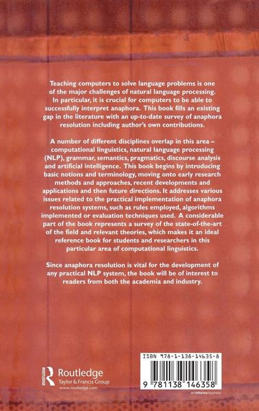 Produktbild: Anaphora Resolution