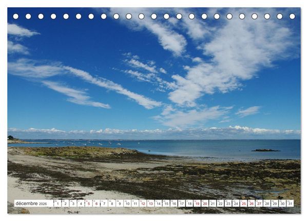 Produktbild: Quiberon C&ocirc;t&eacute; sauvage (Calendrier de bureau 2026 DIN A5 vertical), CALVENDO calendrier mensuel