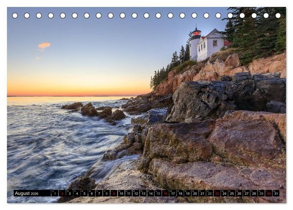 Produktbild: NEUENGLAND - Eine Reise durch den Nordosten der USA (Tischkalender 2026 DIN A5 quer), CALVENDO Monatskalender