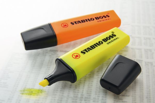 Produktbild: STABILO Textmarker -   BOSS ORIGINAL - 15er Tischset - 9 Leuchtfarben, 6 Pastellfarben