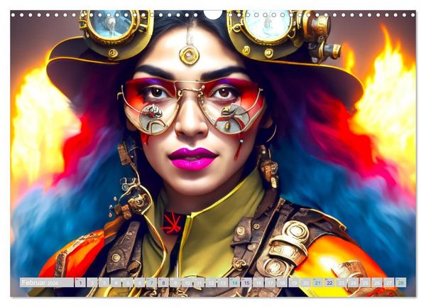 Produktbild: Starke Frauen - Steampunk Lebenswelten (Wandkalender 2026 DIN A3 quer), CALVENDO Monatskalender
