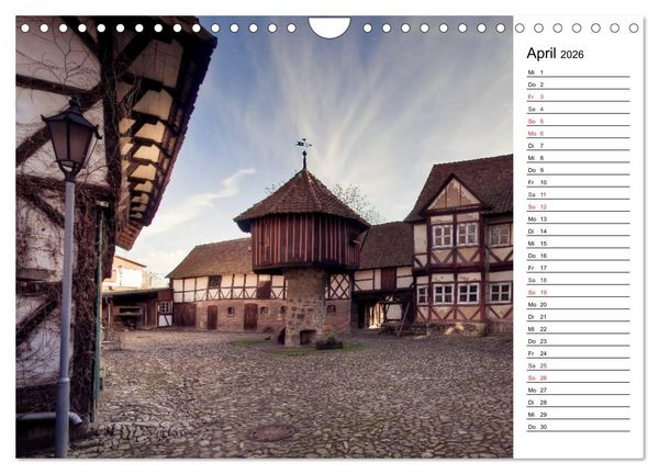 Produktbild: Fachwerkh&auml;user im Harz (Wandkalender 2026 DIN A4 quer), CALVENDO Monatskalender