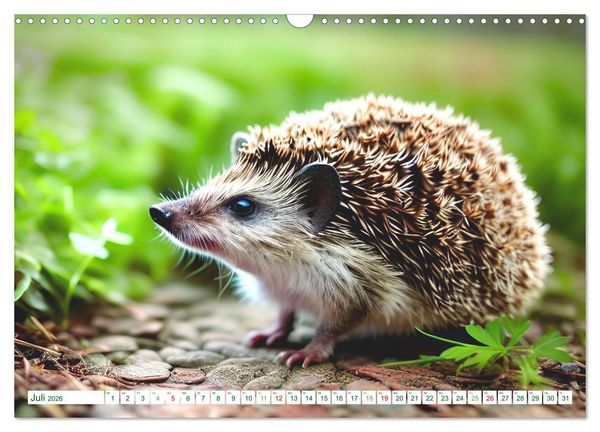 Produktbild: Niedliche Igel (Wandkalender 2026 DIN A3 quer), CALVENDO Monatskalender