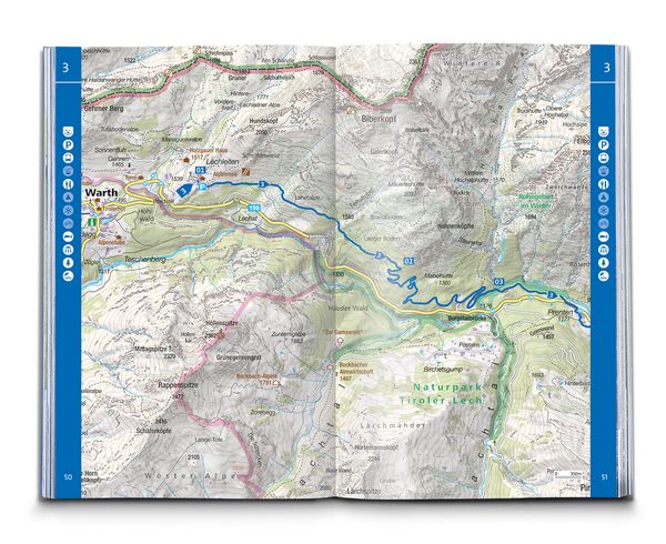 Produktbild: KOMPASS Wanderf&uuml;hrer Lechweg mit Lechschleifen, 16 Touren und Etappen