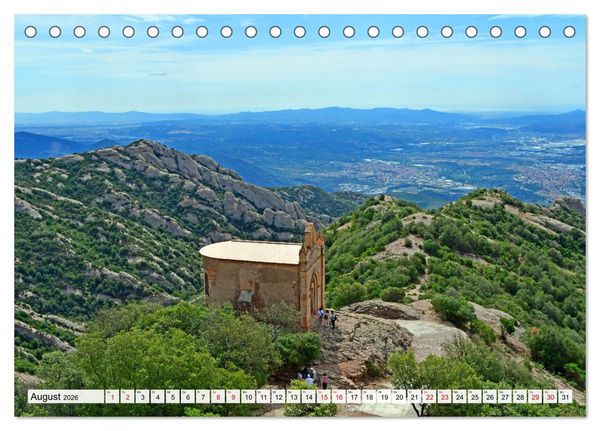 Produktbild: MONTSERRAT in Katalonien (Tischkalender 2026 DIN A5 quer), CALVENDO Monatskalender