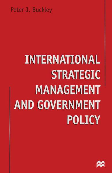 Produktbild: International Strategic Management and Government Policy