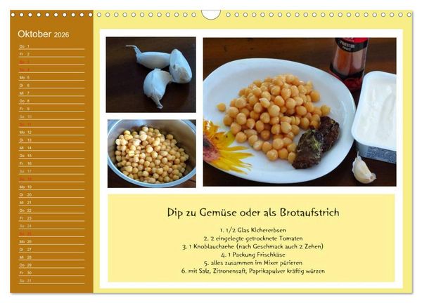 Produktbild: Meine Mallorca Rezepte (Wandkalender 2026 DIN A3 quer), CALVENDO Monatskalender