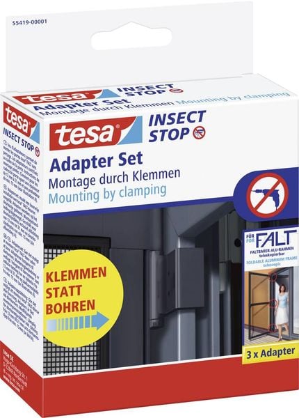 Tesa 55419-01-00 Falt Fliegengitter Adapter-Set Passend für Marke (Tiervertreiber) Tesa Tesa Fliegengitter 1 St.