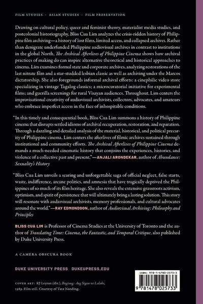 Produktbild: The Archival Afterlives of Philippine Cinema