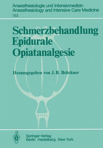Produktbild: Schmerzbehandlung Epidurale Opiatanalgesie
