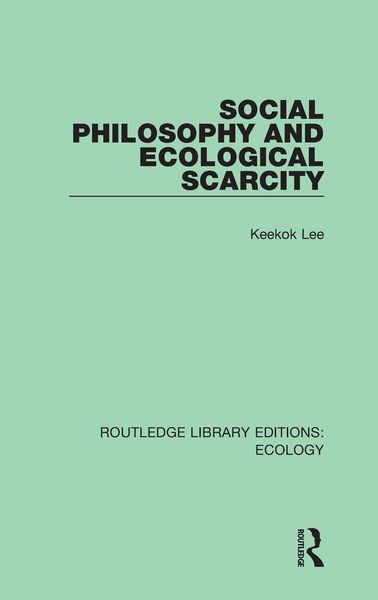Produktbild: Social Philosophy and Ecological Scarcity