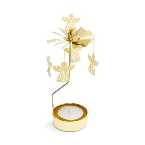 Produktbild: Teelichtkarussel Set "Engel", gold