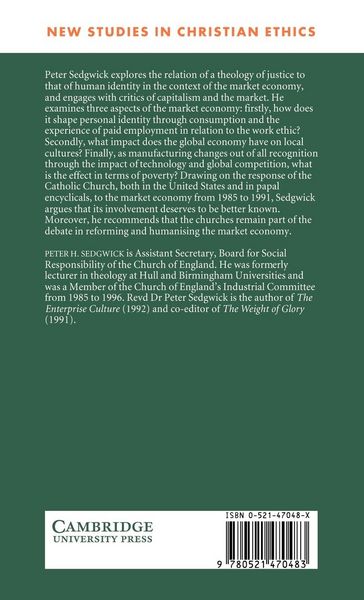 Produktbild: The Market Economy and Christian Ethics