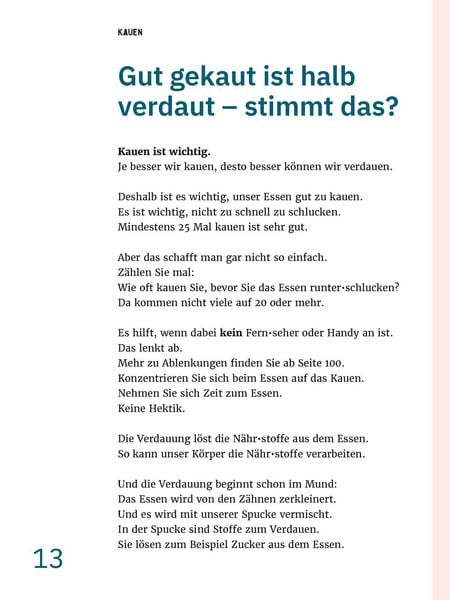 Produktbild: Gesund leben in einfacher Sprache