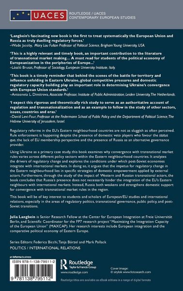 Produktbild: Transnationalization and Regulatory Change in the EU's Eastern Neighbourhood
