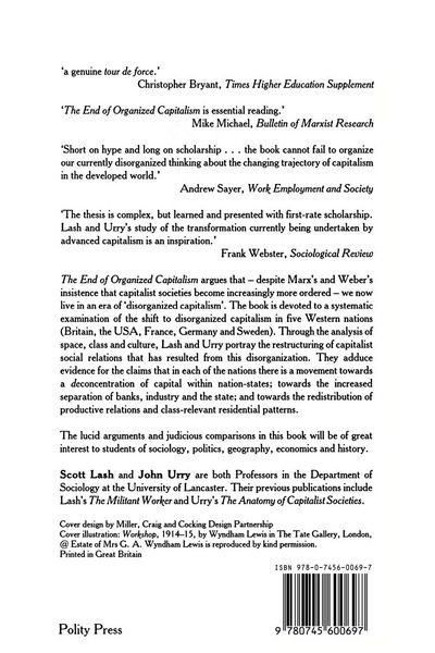 Produktbild: The End of Organised Capitalism