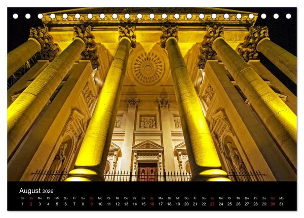 Produktbild: Berlin bei Nacht (Tischkalender 2026 DIN A5 quer), CALVENDO Monatskalender