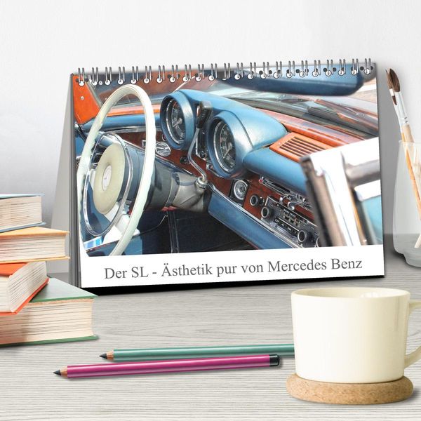 Produktbild: Der SL - &Auml;sthetik pur von Mercedes Benz (Tischkalender 2025 DIN A5 quer), CALVENDO Monatskalender