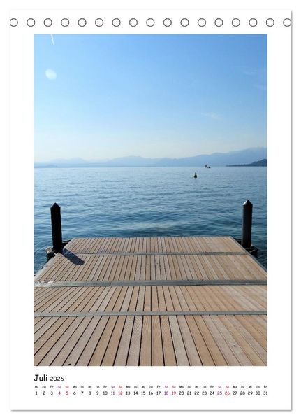 Produktbild: LAKE GARDA DerGardasee: Sirmione und Bardolino (Tischkalender 2026 DIN A5 hoch), CALVENDO Monatskalender