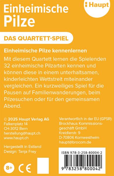 Produktbild: Einheimische Pilze &ndash; das Quartett-Spiel