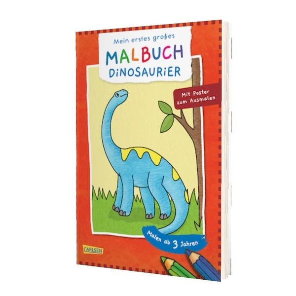 Ausmalbilder für Kita-Kinder: Mein erstes großes Malbuch: Dinosaurier