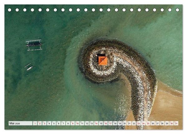 Produktbild: Indonesien von oben - spektakul&auml;re Landschaften aus der Vogelperspektive (Tischkalender 2026 DIN A5 quer), CALVENDO Monatskalender