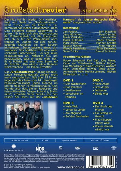 Produktbild: Gro&szlig;stadtrevier - Box 23/Folge 343-358 [4 DVDs]