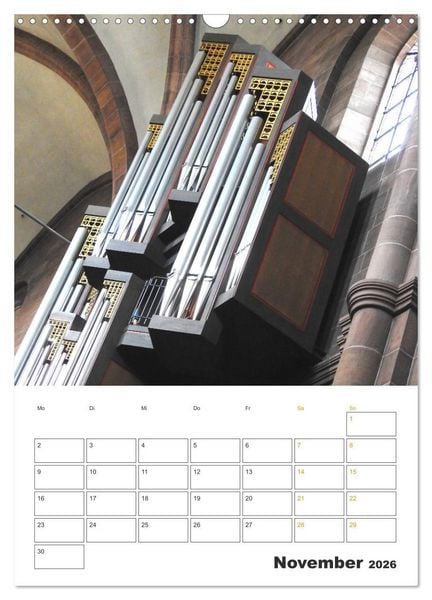 Produktbild: Orgeln zum Verlieben! (Wandkalender 2026 DIN A3 hoch), CALVENDO Monatskalender