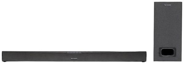 Sharp HT-SBW110 Soundbar Schwarz (matt) inkl. kabelgebundenem Subwoofer, Bluetooth®, USB