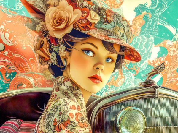 Produktbild: CALVENDO Puzzle Die Epoche Art Nouveau | 1000 Teile Lege-Gr&ouml;&szlig;e 64x48cm Foto-Puzzle f&uuml;r gl&uuml;ckliche Stunden
