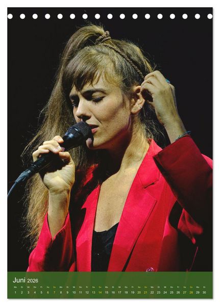 Produktbild: Women singing and playing Jazz (Tischkalender 2026 DIN A5 hoch), CALVENDO Monatskalender