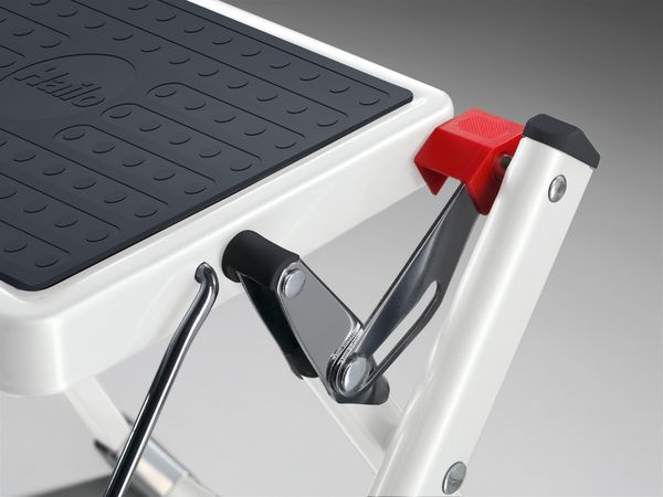 Produktbild: Hailo MK60 4310-001 Kunststoff Klapptritt Arbeitsh&ouml;he (max.): 2.44m Wei&szlig;, Anthrazit 3.6kg