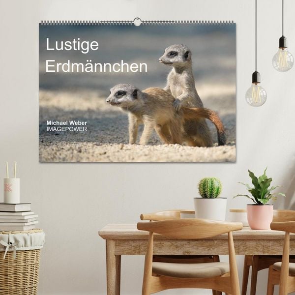 Produktbild: Lustige Erdm&auml;nnchen (Wandkalender 2026 DIN A2 quer), CALVENDO Monatskalender
