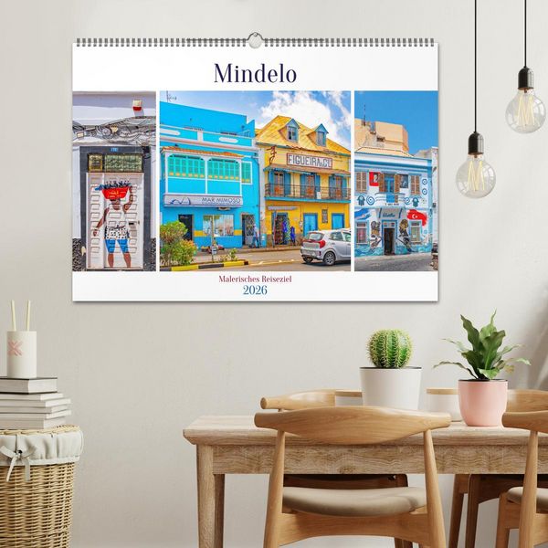 Produktbild: Mindelo - malerisches Reiseziel (Wandkalender 2026 DIN A2 quer), CALVENDO Monatskalender