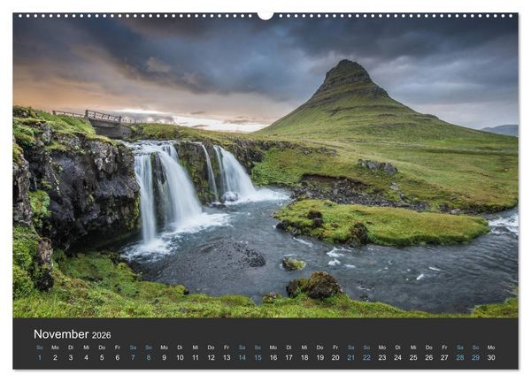 Produktbild: Island (Wandkalender 2026 DIN A2 quer), CALVENDO Monatskalender