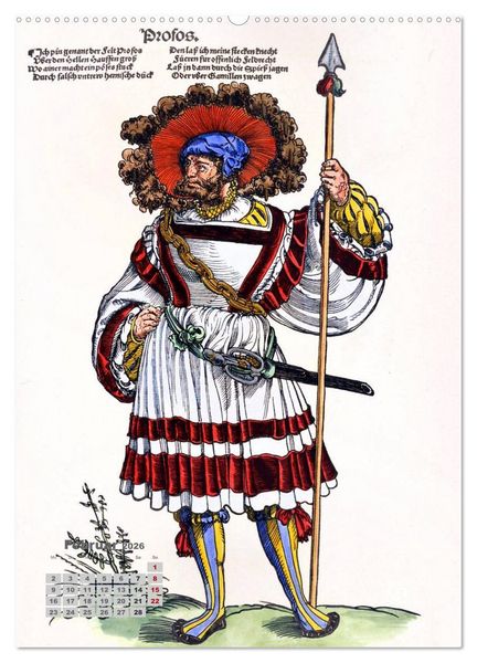 Produktbild: Landsknechte und Soldaten: Historische Uniformen (hochwertiger Premium Wandkalender 2026 DIN A2 hoch), Kunstdruck in Hochglanz