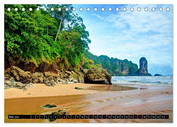 Produktbild: Thailand Sonne und Strand (Tischkalender 2026 DIN A5 quer), CALVENDO Monatskalender
