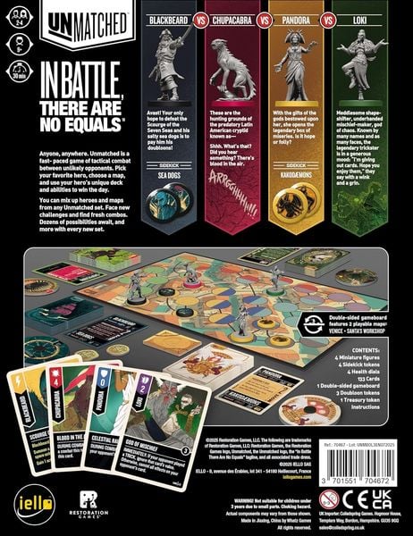 Produktbild: Pegasus IEL70467 - iello, Unmatched: Battle of Legends Vol 3 (EN)
