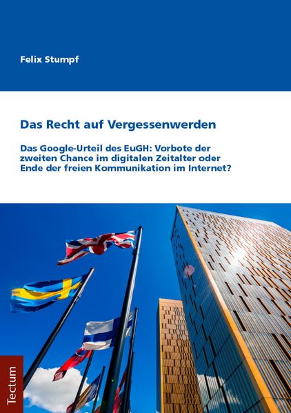Produktbild: Das Recht auf Vergessenwerden
